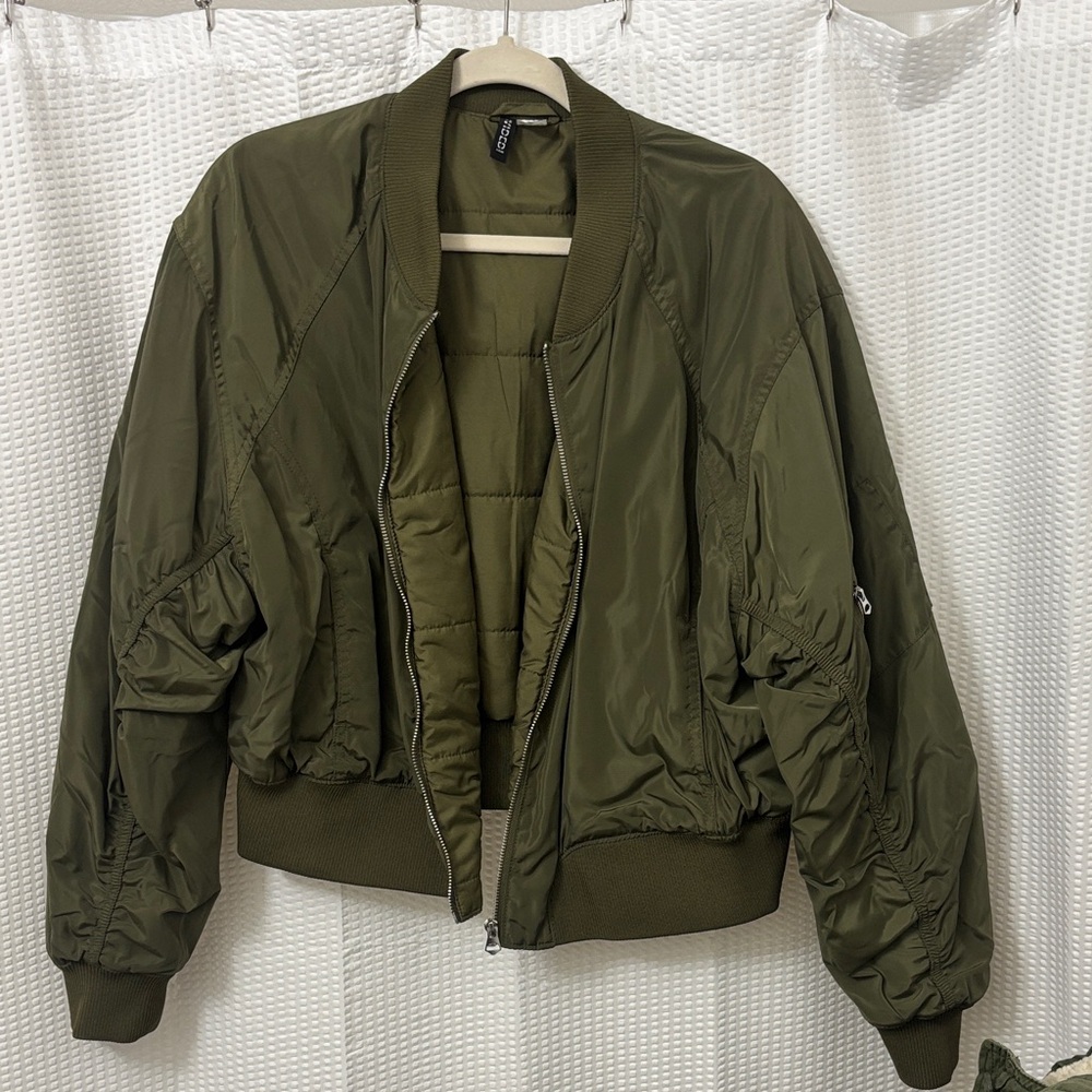 H&M Olive Green Bomber Jacket